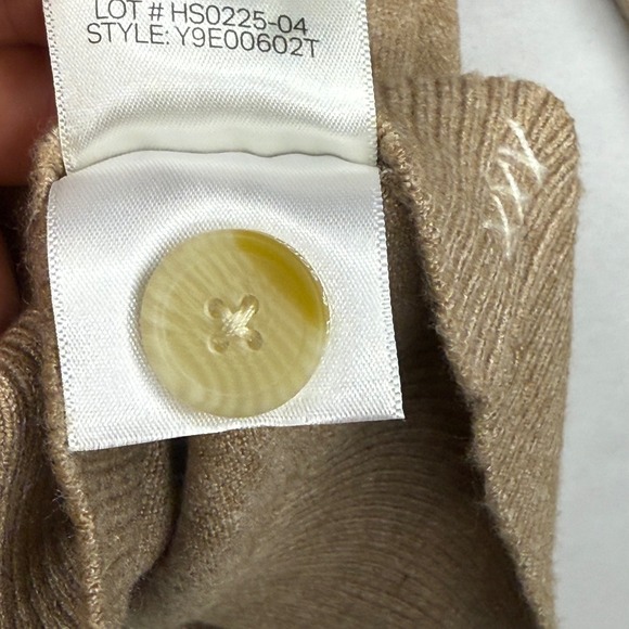 Scotch Soda Amsterdam Women's Beige Cardigan V Neck Button‎ Front Knit Size XXL - Picture 17 of 17